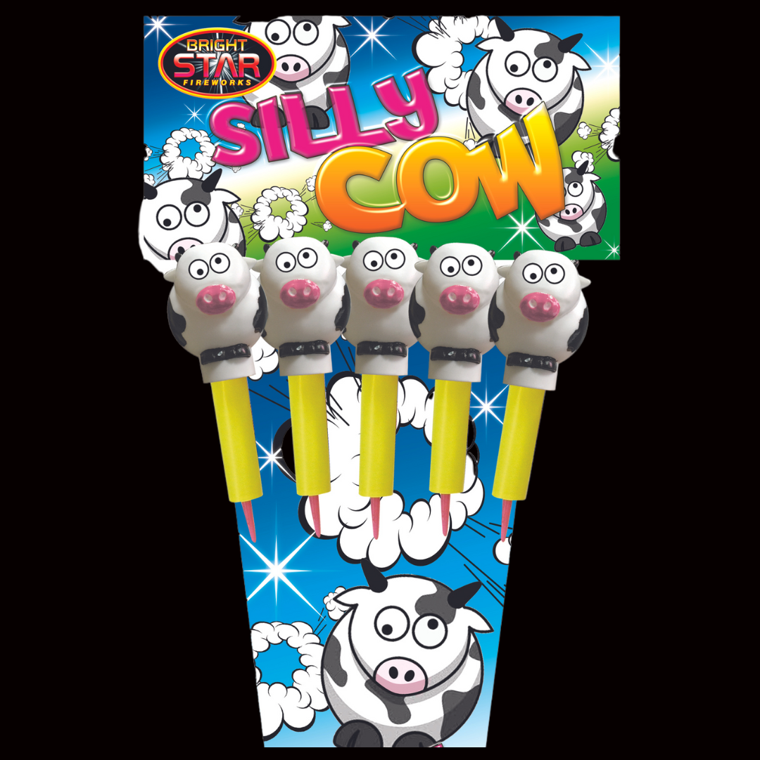 Silly Cow Rockets (5 Pack) by Bright Star Fireworks (Loud) - Multibuy 2 for £60 - Coventry Fireworks King