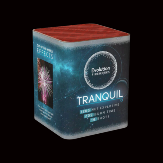 Tranquil 16 Shot Cake by Evolution Fireworks - Coventry Fireworks King