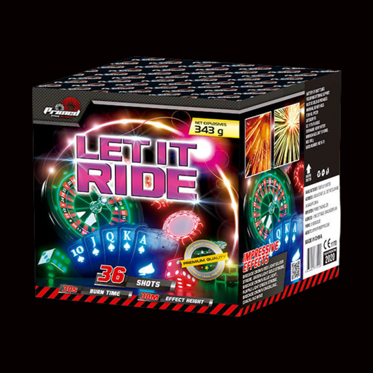 Let It Ride 36 Shot Cake by Primed Pyrotechnics (Loud) - Coventry Fireworks King