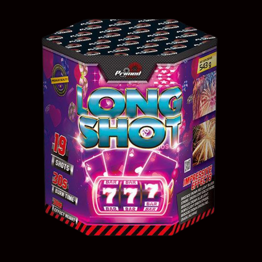 Long Shot 19 Shot Cake by Primed Pyrotechnics (Loud) - Coventry Fireworks King
